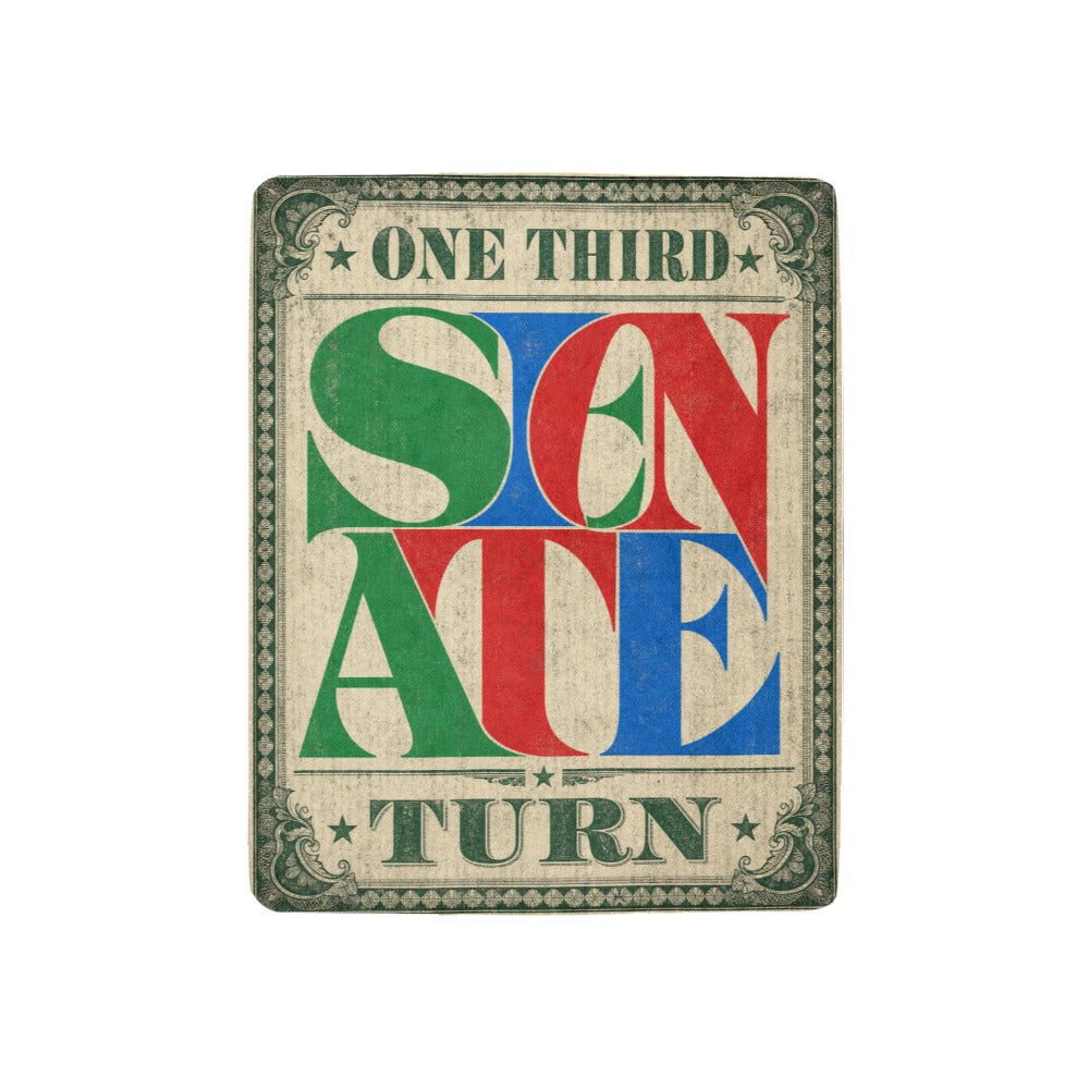 One Third Senate Turn 32 x 48 in Micro Fleece Blanket