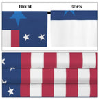 USA Stripes and Stars Field 52 x 84 in Window Curtain Set