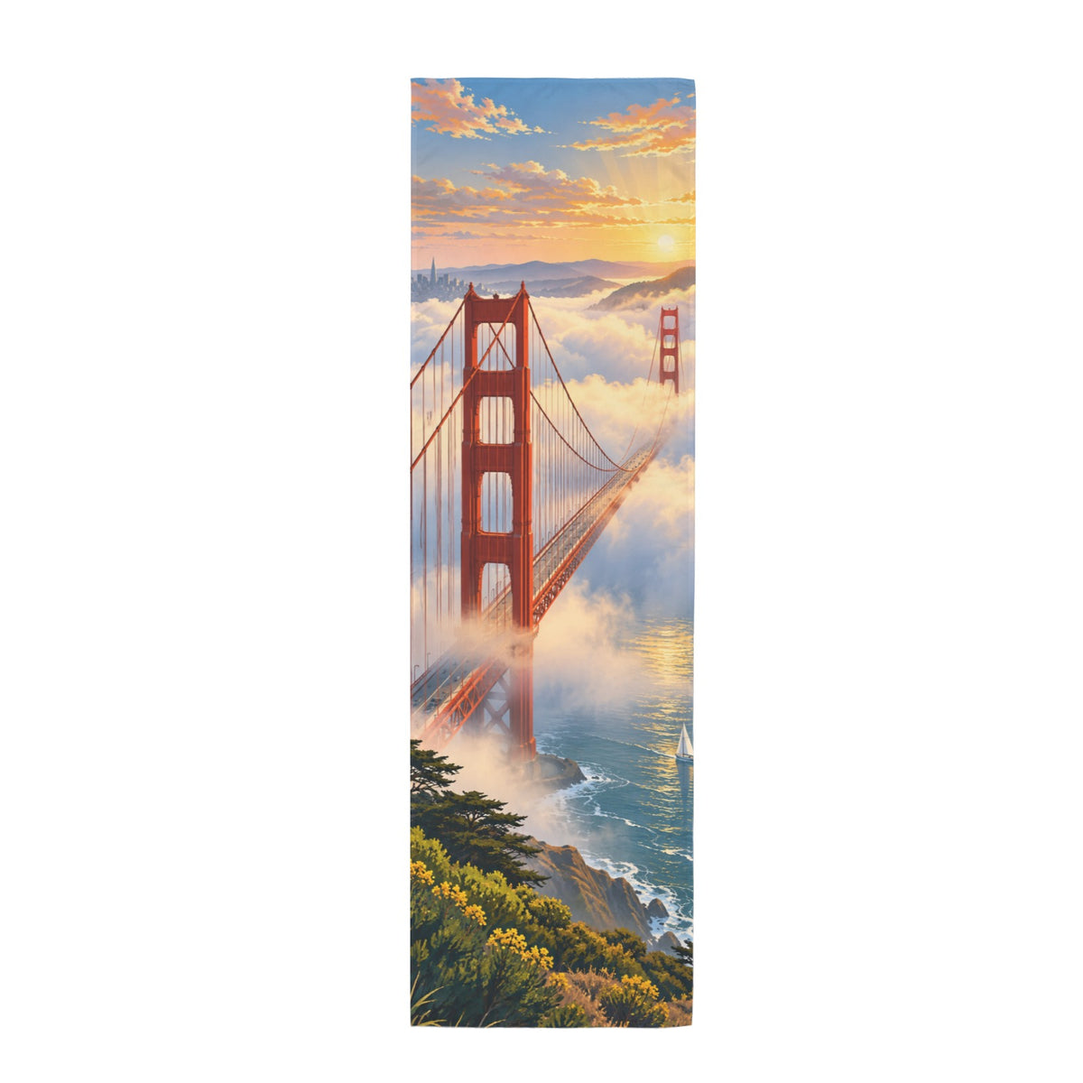 Fog Opening 12 x 40 in Polyester Peach Skin Tapestry