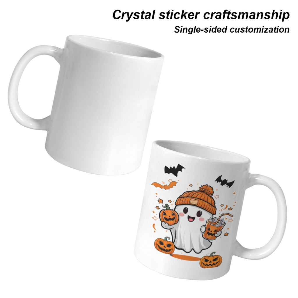 Boo Crew Ghost Trio 11 oz White Ceramic Mug