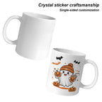 Boo Crew Ghost Trio 11 oz White Ceramic Mug