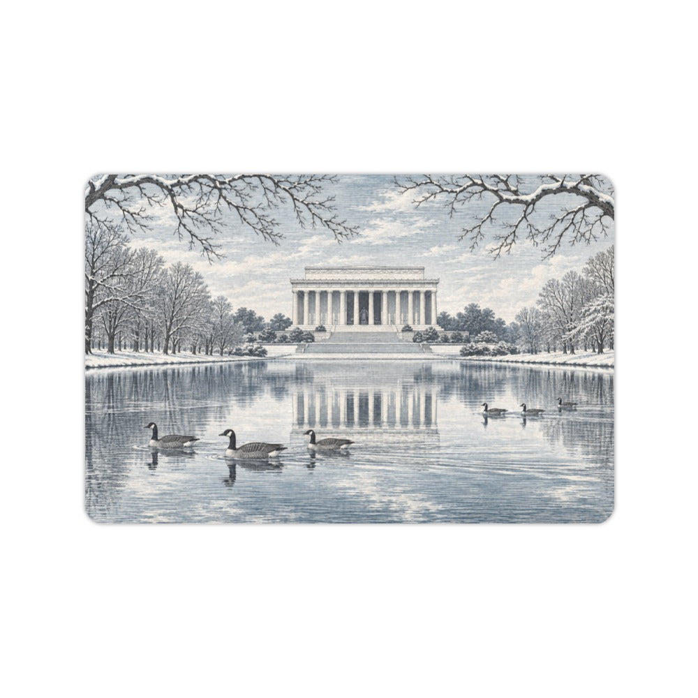 Lincoln Winter Reflection 23.6 x 15.7 in Doormat