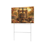 Rustic Apple Cider Press 12 x 9 in House Sign