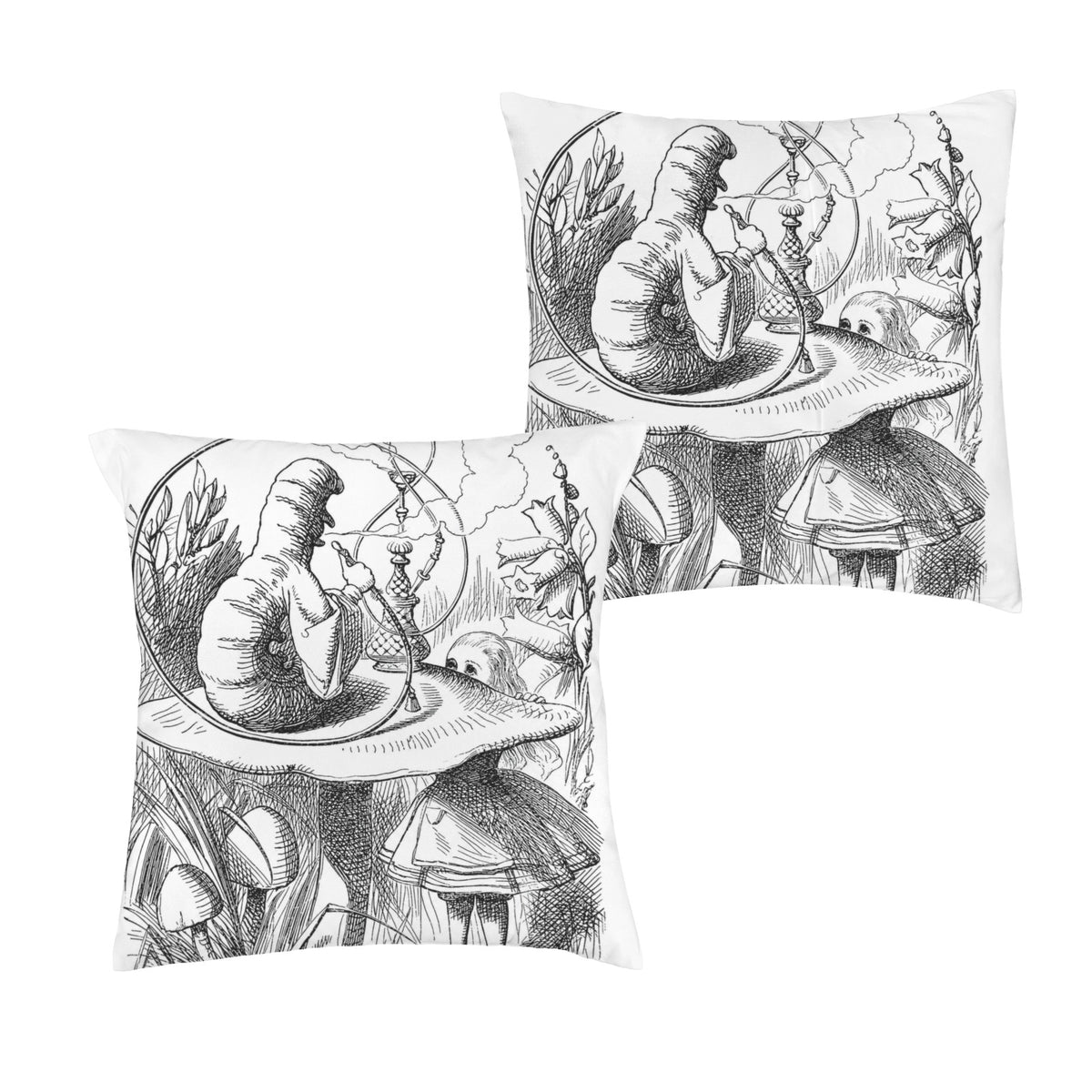 Alice Tenniel plate 16 x 16 in Envelope Pillow Case