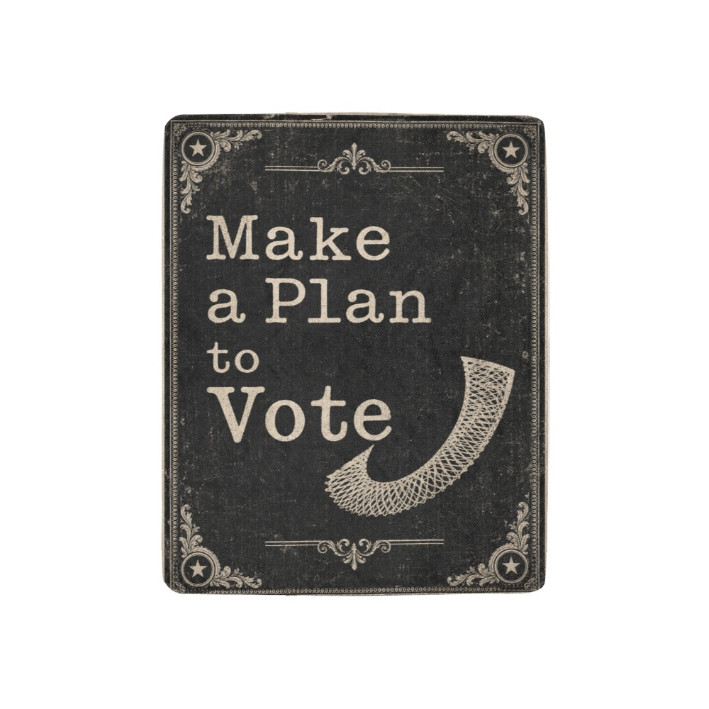 Make a Plan to Vote 32 x 48 in Micro Fleece Blanket
