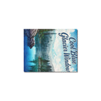 Cool Blue Glacier Window Frame Canvas Print 8"x10"