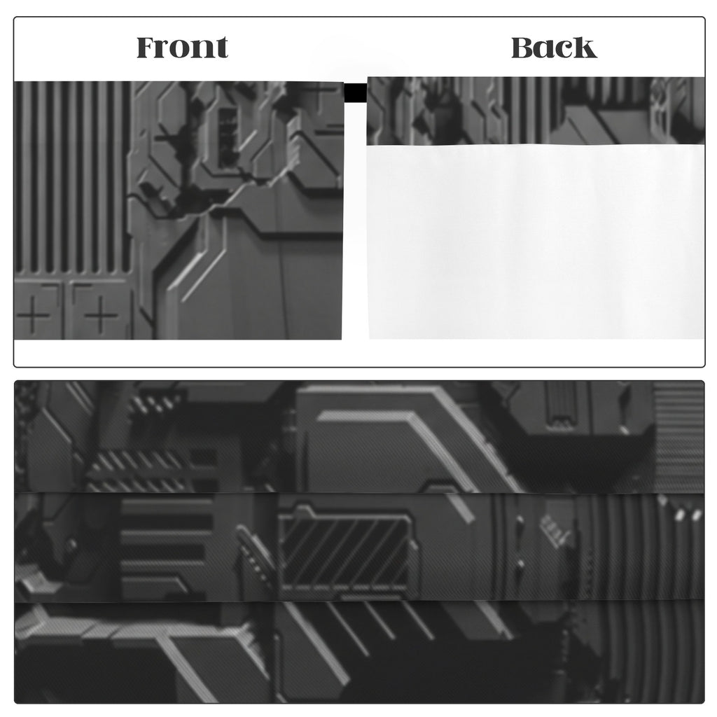 Circuit-Board Human Future 52 x 84 in Window Curtain Set