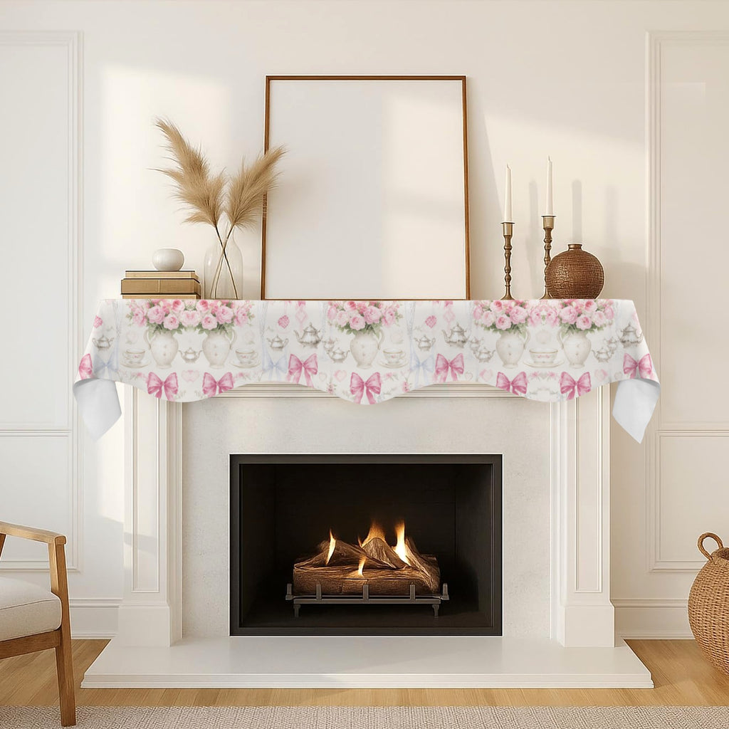 Candy Cane & Peppermint 200cm x 43.1cm Fireplace Cloth (QUE)