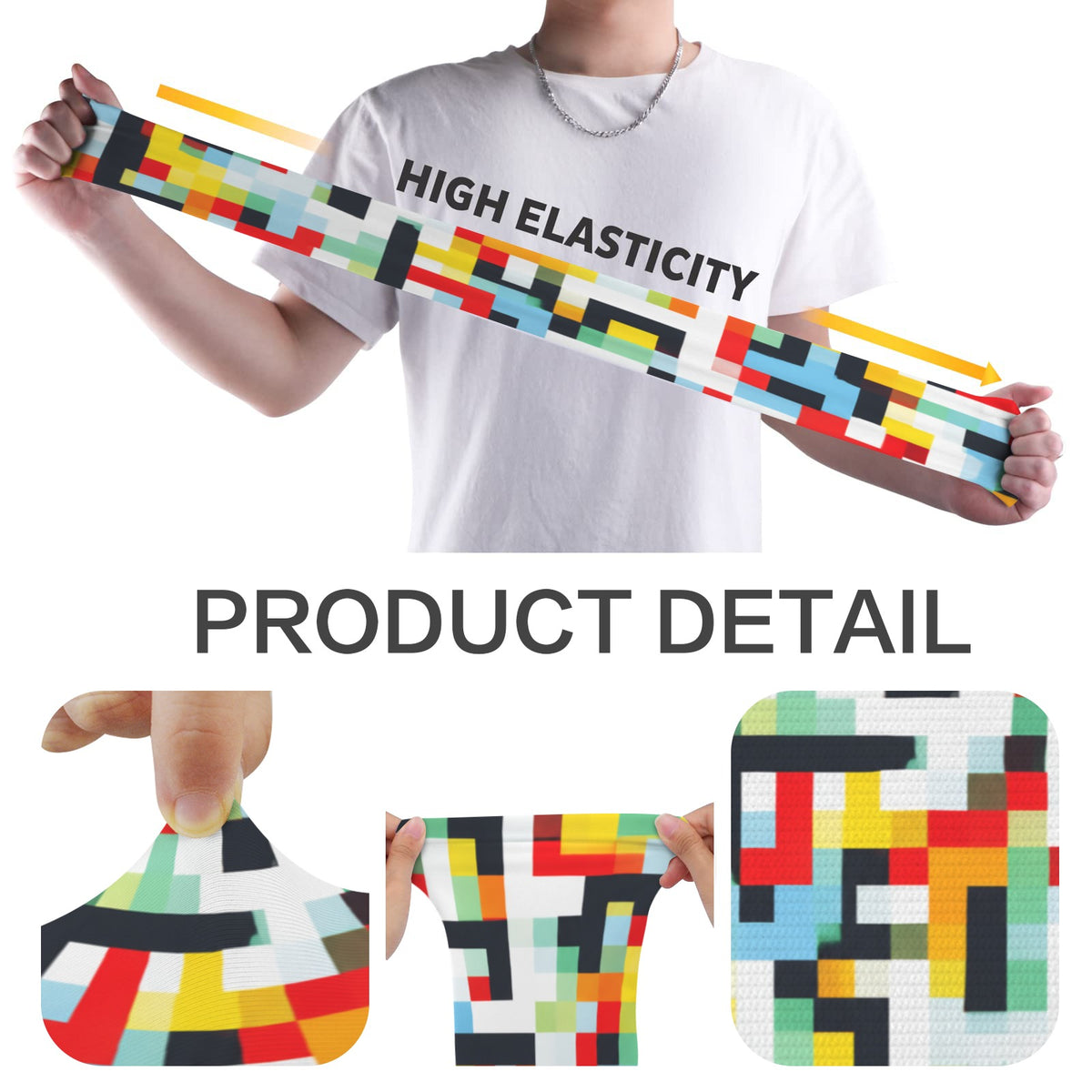 Mosaic Pixel Tide Arm Sleeves 38cm (1-Pack) (QUE)