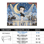 Betty Starfield 178cm x 140cm Rectangular Tablecloth 70x55inch (QUE)