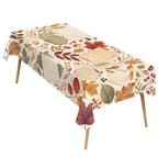 Pressed Leaves 178cm x 140cm Rectangular Tablecloth 70x55inch (QUE)