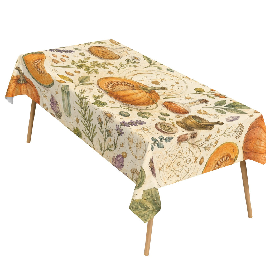Alchemical Pumpkin 178cm x 140cm Rectangular Tablecloth 70x55inch (QUE)