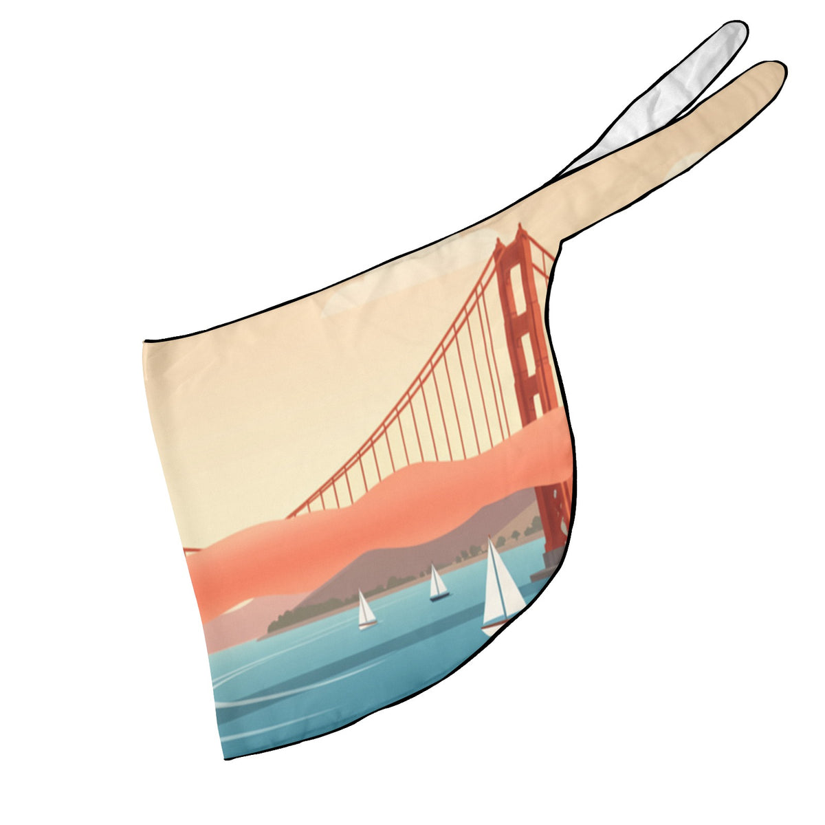 Golden Gate Coral Fog Beach Sarong Wrap (QUE)