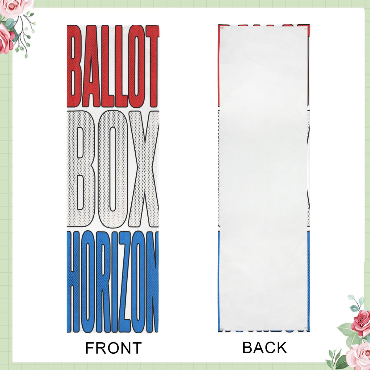 Ballot Box Horizon 12 x 40 in Polyester Peach Skin Tapestry