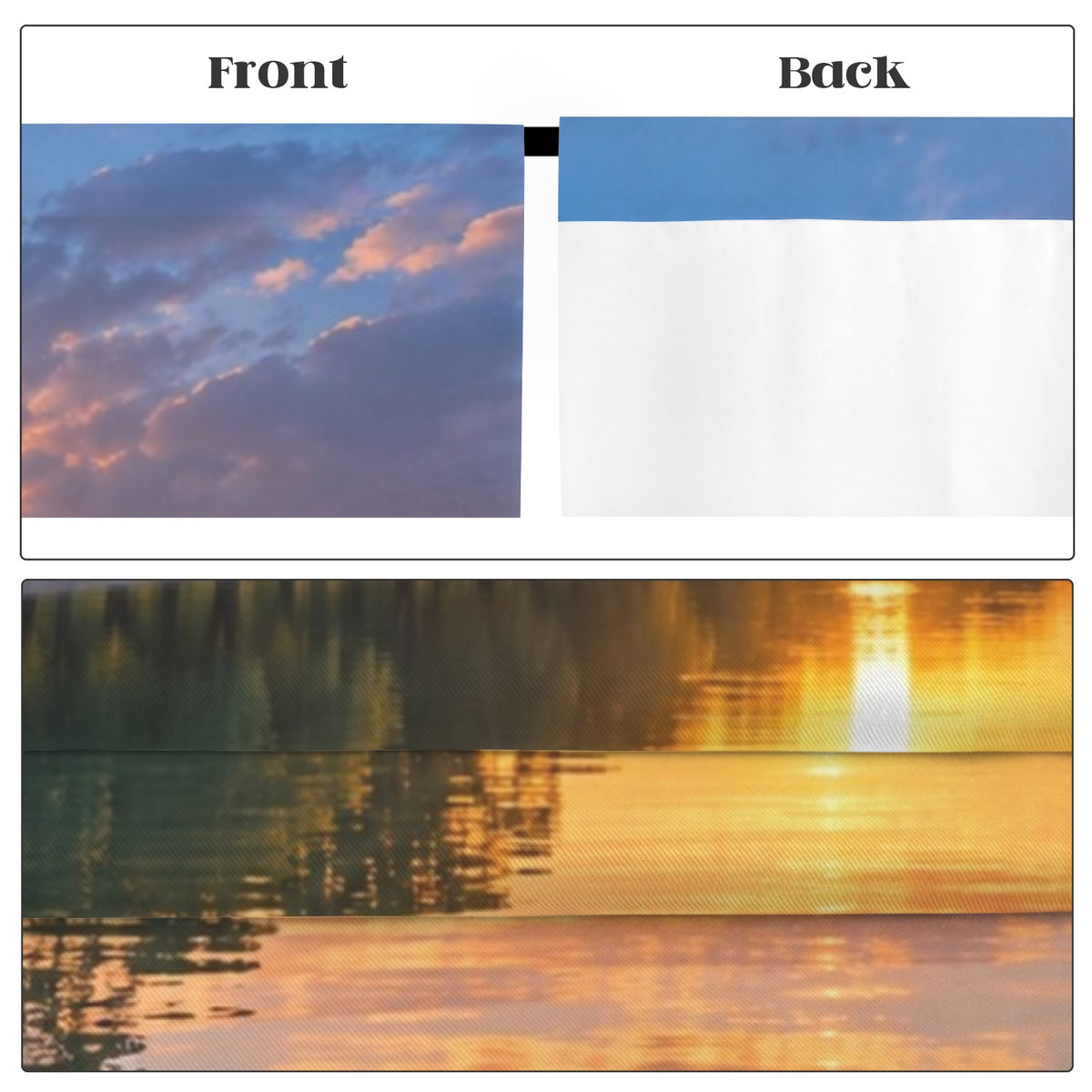 Washington Monument Sunrise Pool 52 x 84 in Window Curtain Set