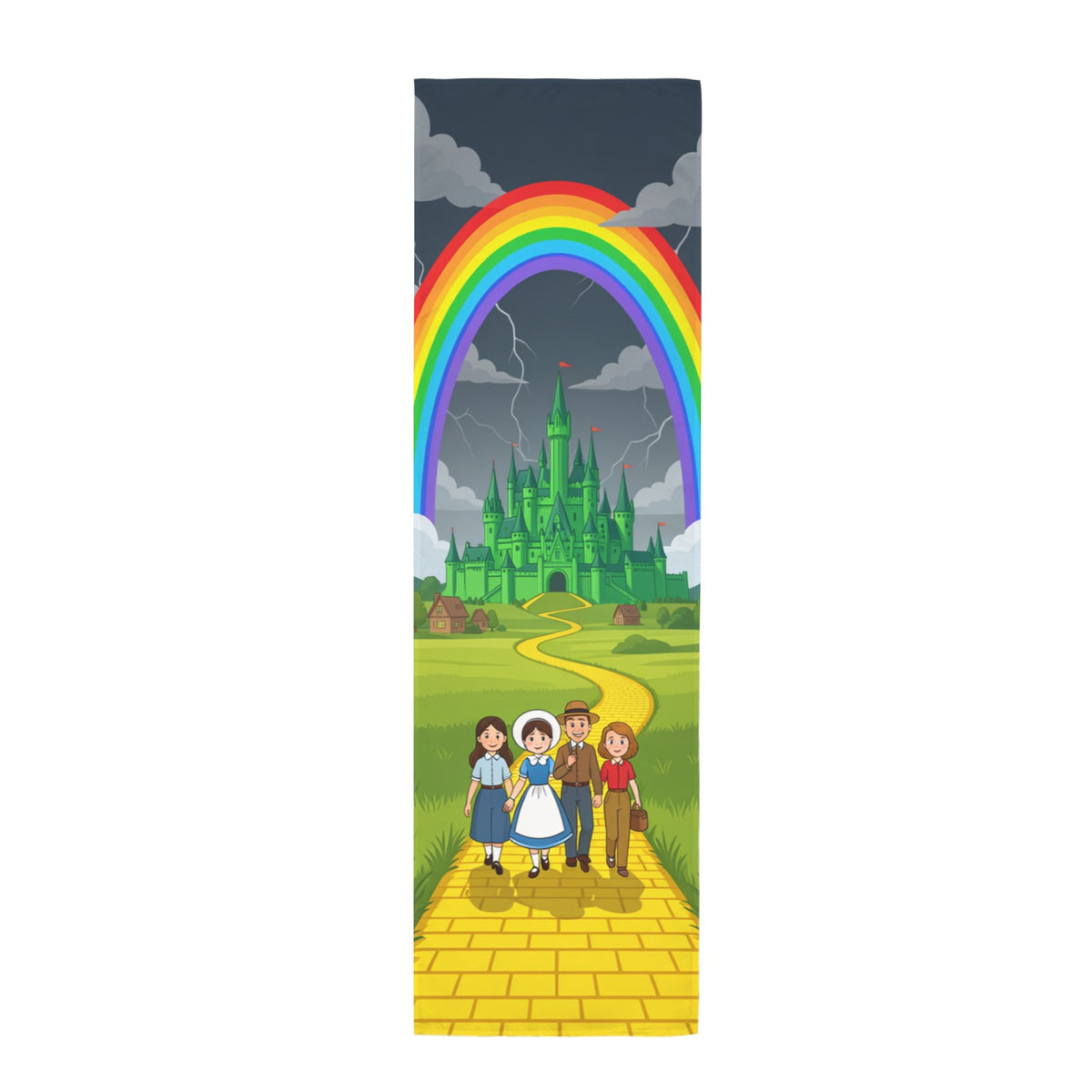 Emerald Road Storm 12 x 40 in Polyester Peach Skin Tapestry