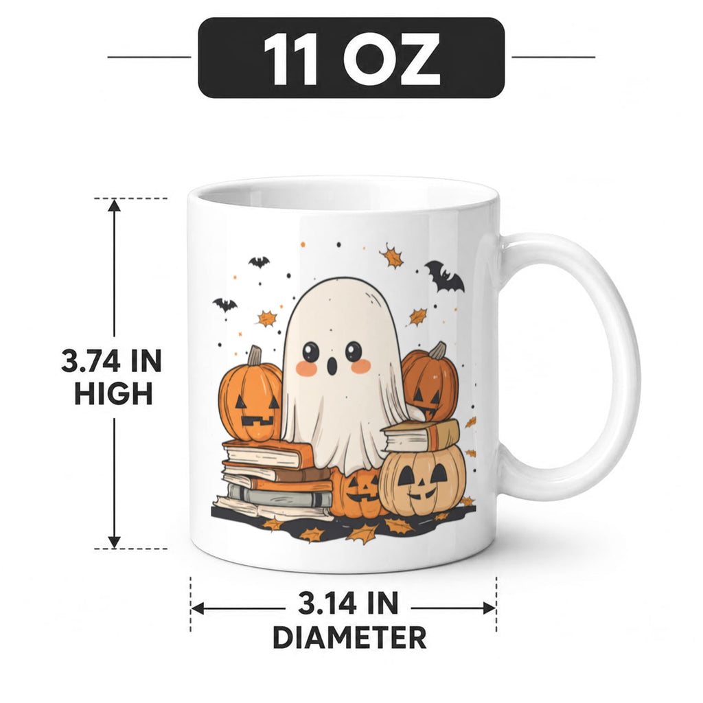 Moonlit Pumpkin Boat 11 oz White Ceramic Mug