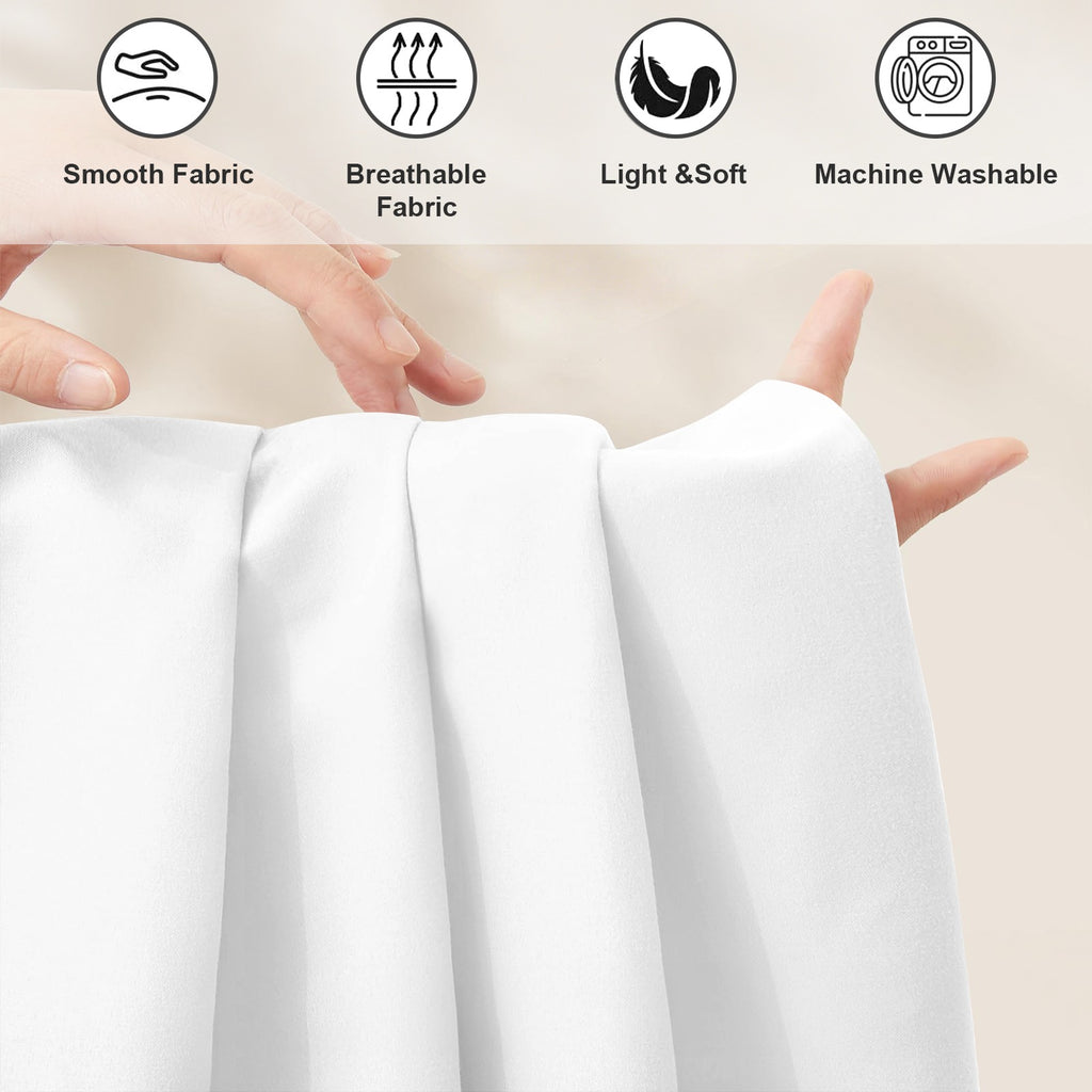 Ice Blue Crimson Piping Fitted Sheet 39x75x13inch (QUE)