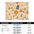 Pumpkin Cards 178cm x 140cm Rectangular Tablecloth 70x55inch (QUE)