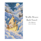 Peter Pan Cloud Harbor Lantern 29"x58" (QUE) Waffle Weave Bath Towel