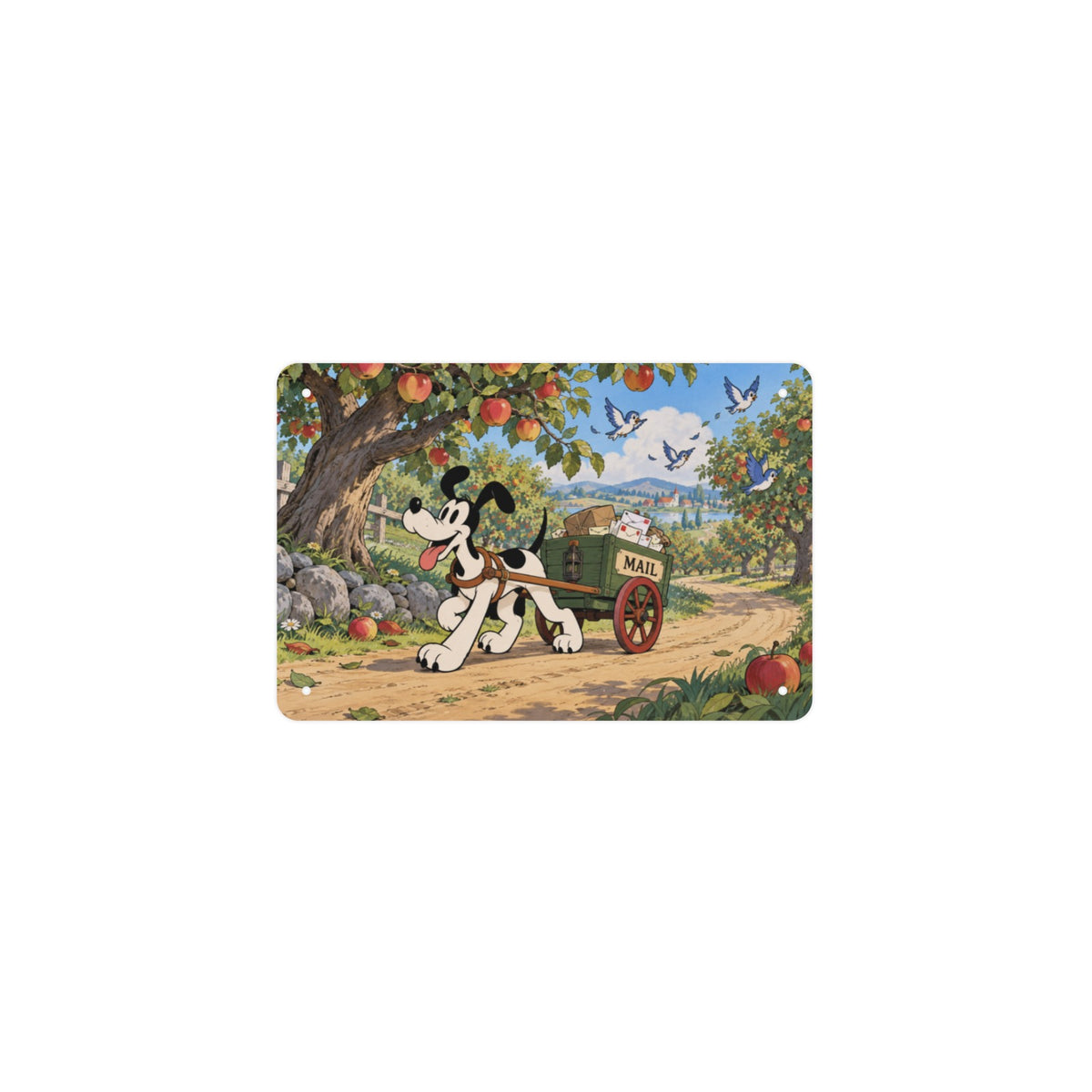 Orchard Rover Pluto 12 x 8 in Metal Tin Sign