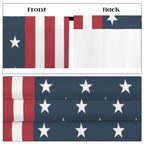 Red White Blue Vote Grid 52 x 84 in Window Curtain Set