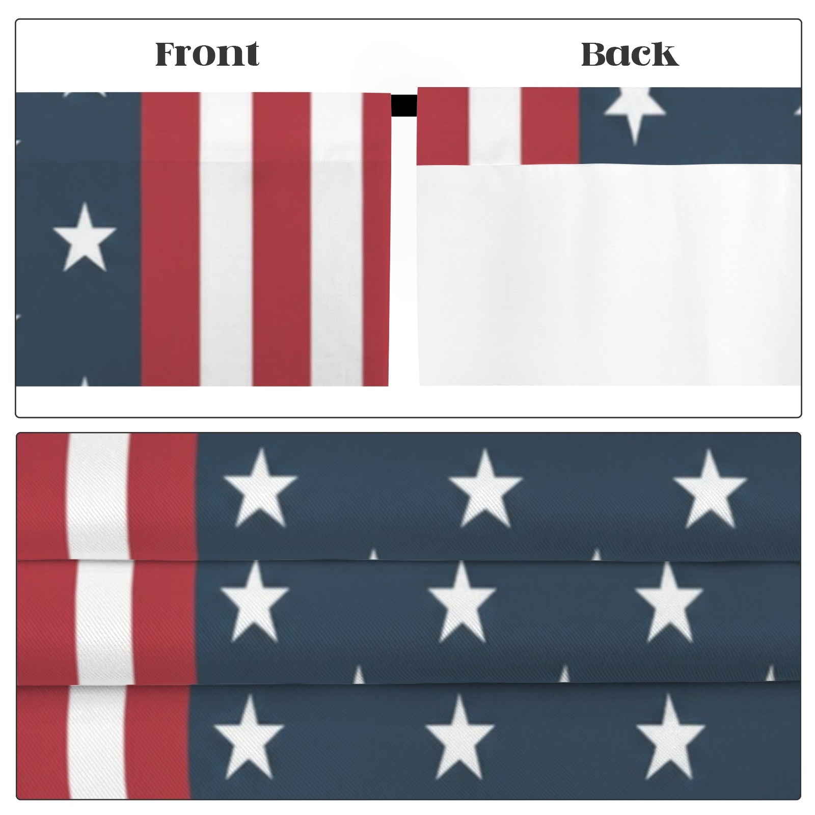Red White Blue Vote Grid 52 x 84 in Window Curtain Set