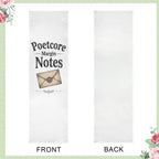 Poetcore Margin Notes 12 x 40 in Polyester Peach Skin Tapestry