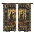 Haunted Castle Cat 52 x 84 in Window Curtain Set