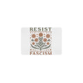 Resist Fascism Floral Transgender LGBTQ Anti Trump 12 x 8 in Metal Tin Sign