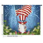 Uncle Sam Flag Poster 52 x 84 in Window Curtain Set