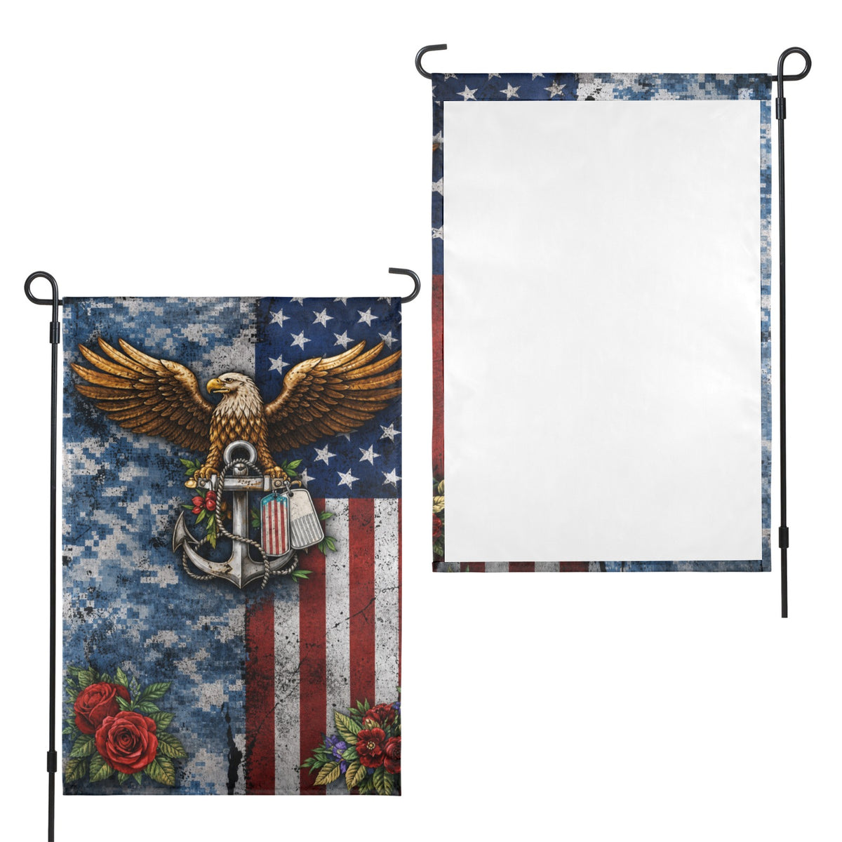 Veterans Day legacy of service 12 x 18 in Garden Flag