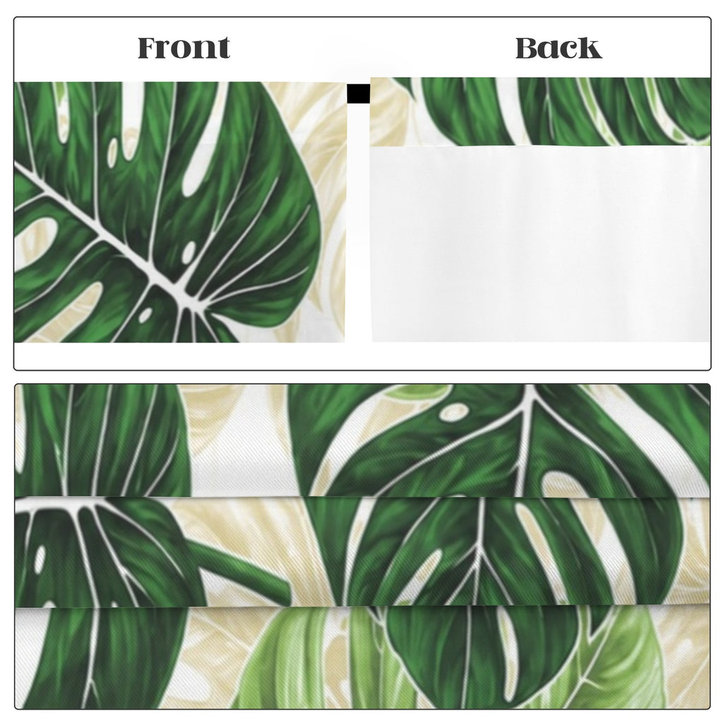Palm Leaf Greenhouse 52 x 84 in Window Curtain Set