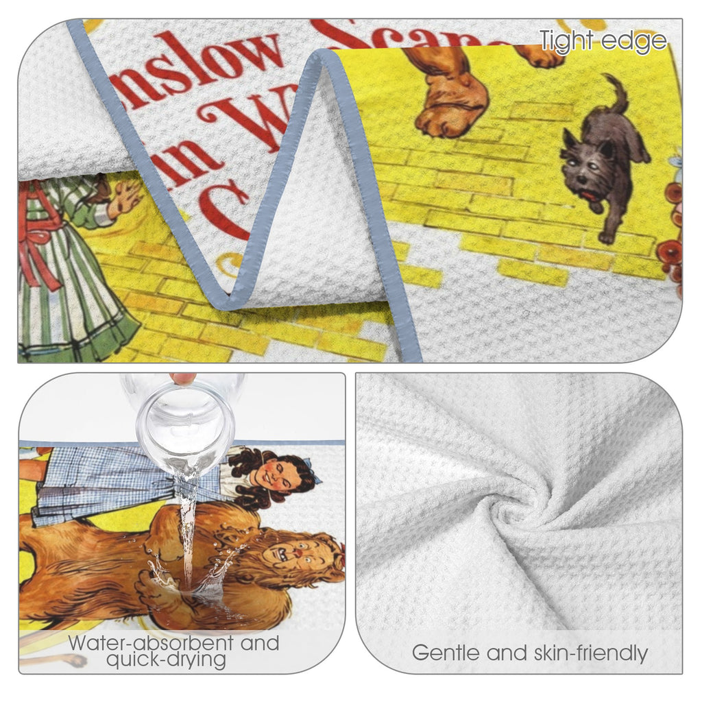 Denslow Character Trio 29"x58" (QUE) Waffle Weave Bath Towel