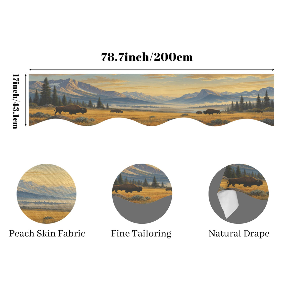 Yellowstone Geyser Basin 200cm x 43.1cm Fireplace Cloth (QUE)