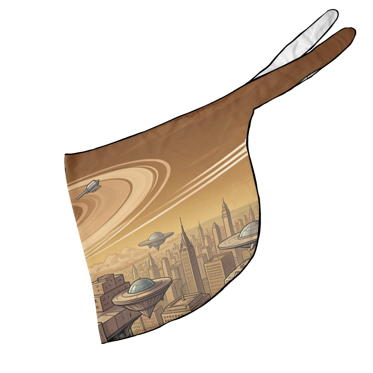 Buck Rogers Saturn City Beach Sarong Wrap (QUE)