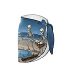 Skeleton Dance Shoreline Circle Beach Sarong Wrap (QUE)