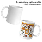 Haunted Pumpkin Bakery 11 oz White Ceramic Mug