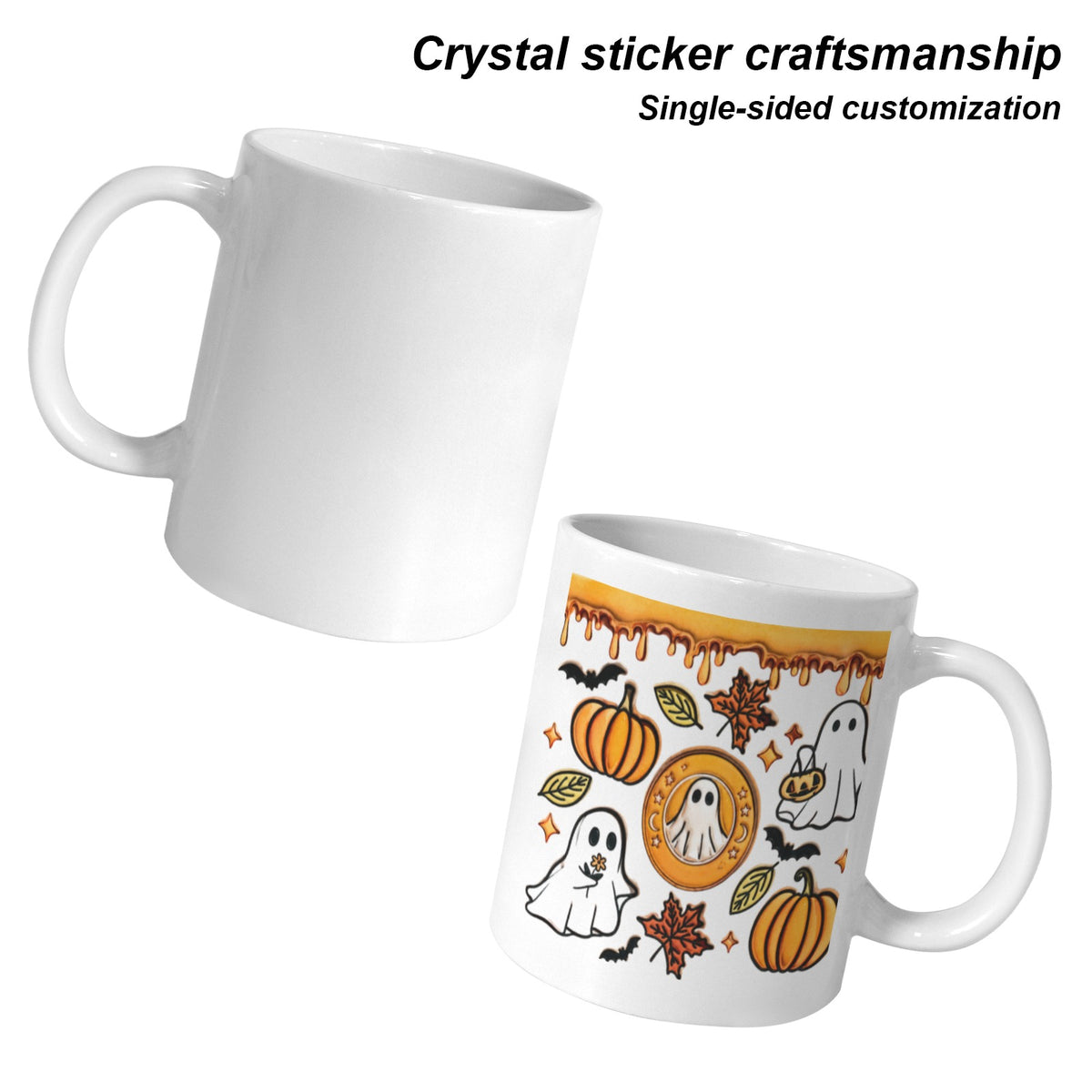 Haunted Pumpkin Bakery 11 oz White Ceramic Mug