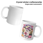 Witch's Cauldron Garden 11 oz White Ceramic Mug