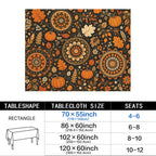 Harvest Medallions 178cm x 140cm Rectangular Tablecloth 70x55inch (QUE)