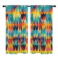 Dopamine Scallop Waves 52 x 84 in Window Curtain Set