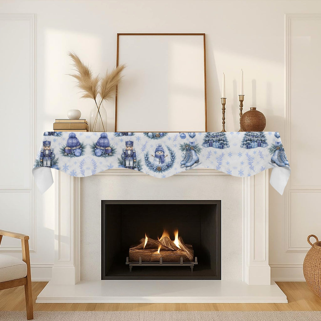 Vintage Holiday Card Collage 200cm x 43.1cm Fireplace Cloth (QUE)