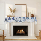Vintage Holiday Card Collage 200cm x 43.1cm Fireplace Cloth (QUE)
