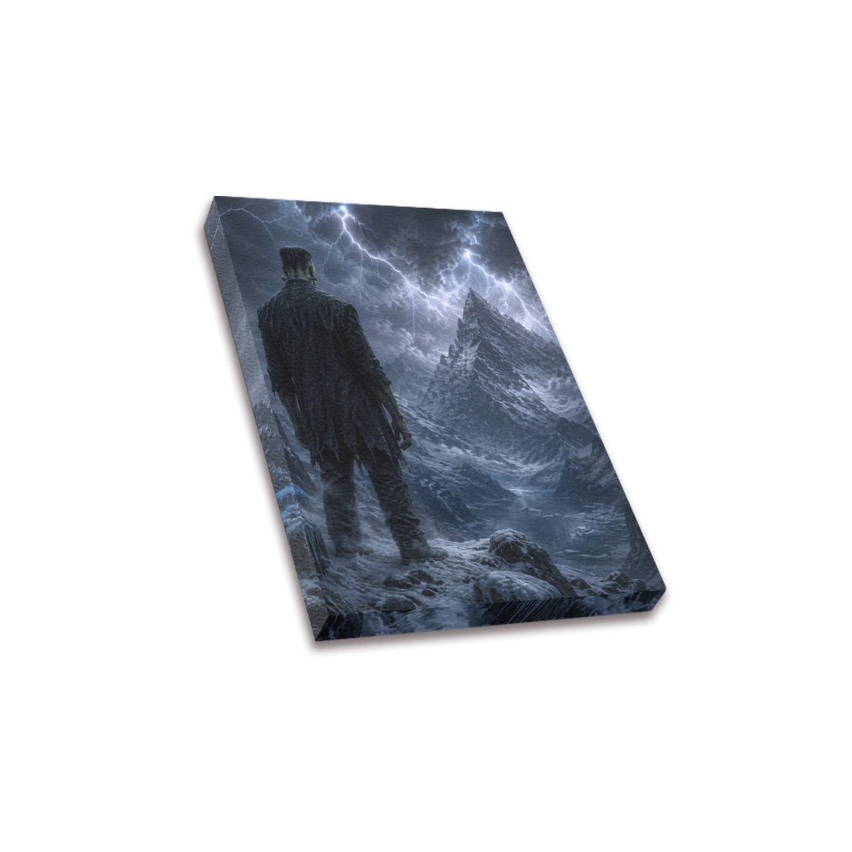 Frankenstein Alpine Storm Frame Canvas Print 8"x10"