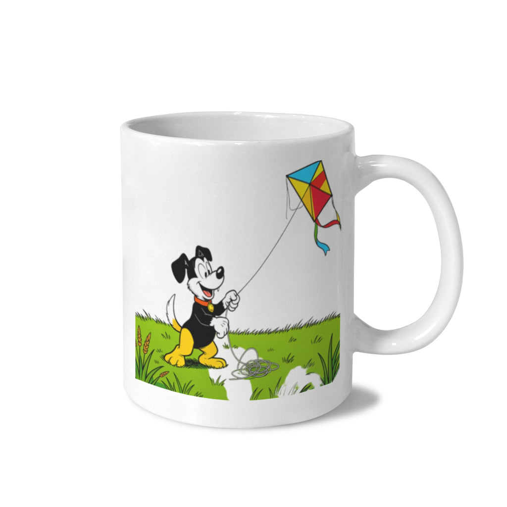 Early Pluto Meadow Kite Rover 11 oz White Ceramic Mug