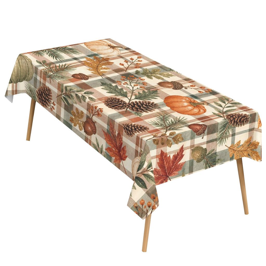 Cabin Plaid 178cm x 140cm Rectangular Tablecloth 70x55inch (QUE)