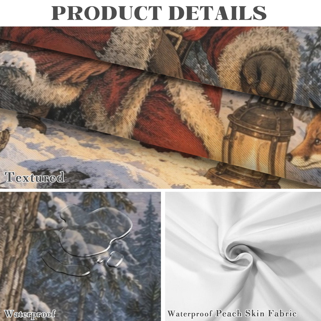 Santa Frozen Pond 178cm x 140cm Rectangular Tablecloth 70x55inch (QUE)