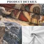 Santa Frozen Pond 178cm x 140cm Rectangular Tablecloth 70x55inch (QUE)