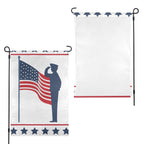 Veterans Day heartland stars 12 x 18 in Garden Flag